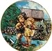 Danbury Mint Hummel Little Companions Plate Hello Down There