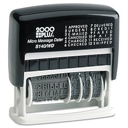 Cosco 2000 Plus Self-Inking Type Size 1 Micro Message Dater (011090)