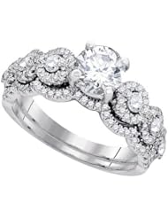 1.67CT-DIA 1.00CT-CRD BRIDAL SET