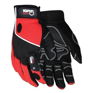 MCR Safety C924L Grip Light Multi Purpose Glove With LED Light Large by