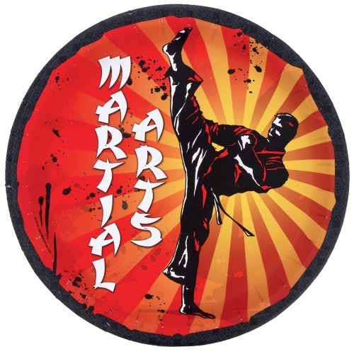 Martial Arts Dinner Plates (8) Party Supplies