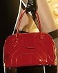 Patent Leather Stitch Trim Satchel main image