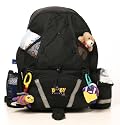 Black Baby Sherpa Diaper Backpack