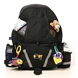 Black Baby Sherpa Diaper Backpack by Baby Sherpa