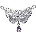 Sterling Silver Celtic Butterfly with Natural title=