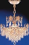 Empress Three Light Mini Crystal Chandelier by James R. Moder
