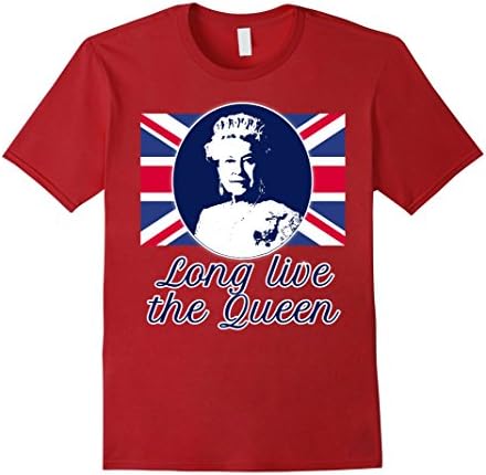 Long Live the Queen Elizabeth II Tshirt - Male Large - Cranberry