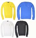 Ralph Lauren Sport Women V-Neck Pony Logo Sweater