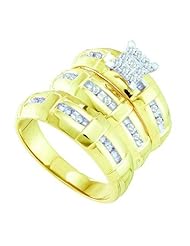0.27CT DIAMOND FASHION TRIO SET