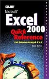 Microsoft Excel 2000 Quick Reference (Microsoft Quick Reference)