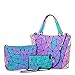 Geometric Luminous Purses and Handbags for Women Holographic Reflactive Crossbody Bag 3pcs Set