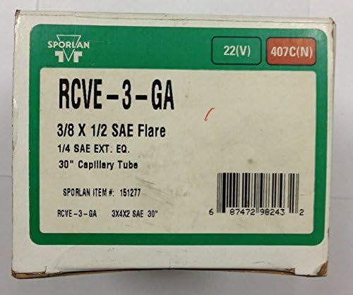 RCVE3GA Sporlan Expansion Valve 3 Ton 3SX4 R22 R407C