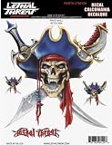 PIRATE SKULL 6X8 - Lethal Threat Decals -