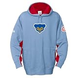 Chicago Cubs Cooperstown The V Vintage Cubbie Bear Logo Mens Hooded Sweatshirt