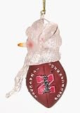 Nebraska Cornhuskers 2 3/4 Touchdown Snowman Acrylic Ornament (Set of 4)