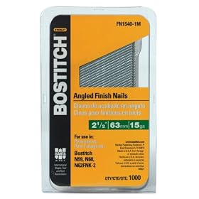 Bostitch FN1540-1M 2-1 2-Inch 15-Gauge FN Style Angled Finish Nails, 1000-Qty. by Bostitch