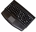 Adesso Mini Black USB Keyboard with Glidepoint Touchpad