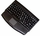 Adesso Mini Black USB Keyboard with Glidepoint Touchpad