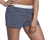  : Soffe Junior's Authentic Original Short, Navy Nautical Dot, Medium