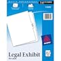 Avery-Style Premium Collated Legal Index Exhibit Dividers, A-Z and Table of Contents, Side-Tab, 8.5 x 11-Inches, 1 Set (11374)