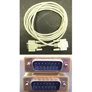 10 Ft 15-Pin DB15 Male to Male Straight Through Cable (Joystick Midi Mac) 