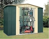 Canberra 'Eight' Galvanised Steel Garden Shed - 8ft x 6ft (245cm x 185cm)