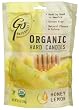 GoNaturally Organic Honey Lemon Gluten Free Hard Candies, 3.5-Ounce Bags (Pack of 6)