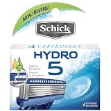 Schick Hydro 5 Blade Razor Cartridge Refill-4 ct (Quantity of 3) ~ Schick