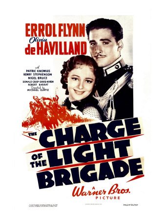 Charge of the Light Brigade, Olivia De Havilland, Errol Flynn, 1936 Movie Photographic Poster Print, 12x16