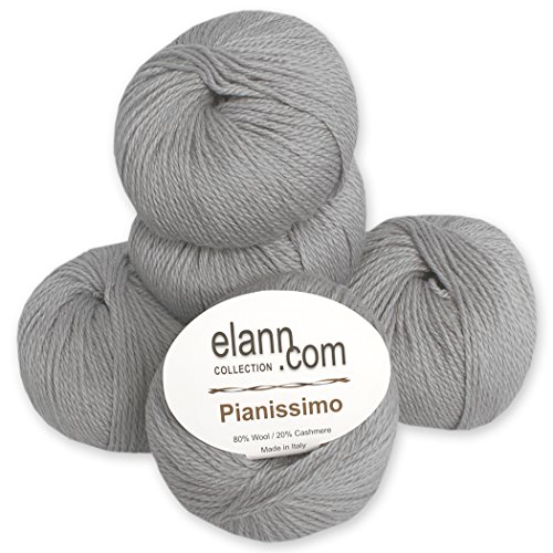 elann Pianissimo Yarn | 5 Ball Bag | Pearl Grey-09