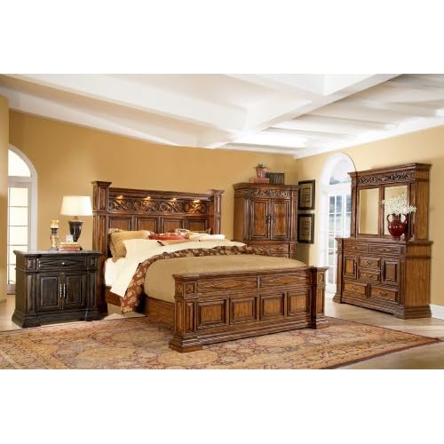 Amazon.com - Marbella Panel Bedroom Set - Bedroom Furniture Sets