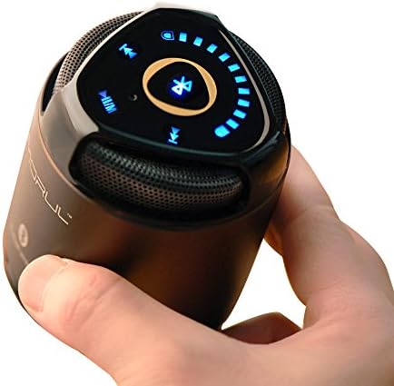 Morul H1 Touch Ultra-Portable Wireless Bluetooth Speaker with Handsfree Speakerphone (Brown/Black)