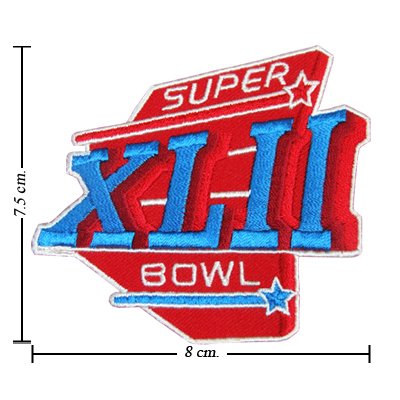 NFL Super Bowl XLII 2007 Style-42 Embroidered Sew On Patch