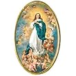 Car Visor Clip - Immaculate Conception - 1.75"x1.0" - Clip on