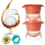 #1 Rated Ice Sphere Molds ★ PROMO 64% OFF SALE TODAY ONLY ★ Set Of 2 Giant 2.5