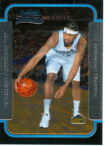 2003 Bowman Chrome Carmelo Anthony Rookie Card
