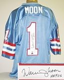 Warren Moon Autographed/Hand Signed Houston Oilers Jersey