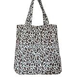 Cotton Fashion Shopping Bag Leopard / Animal Print Brownby Minerva Collection