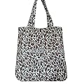 Cotton Fashion Shopper Bag Leopard / Animal Print Brown