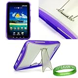 Samsung Galaxy Tablet Case - Kick Stand & No Slip Grip ( Purple ) + Live *  ....