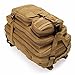 CAMTOA Heavy Duty Lightweight Expandable Sport Outdoor Military Rucksacks Tactical Molle Backpack Tan