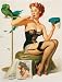 No You Dont or Time For Decision Artist Gil Elvgren Vintage Classic Pin Up Girl Poster Print