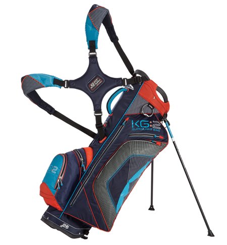 New Sun Mountain 2012 KG:2 Golf Stand Bag (Navy/Lava)