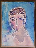 Mixed Media Potrait By Jim Casteel, Old School House, Coast Highway One, Monterey, Calif.