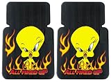 Tweety Bird All Fired Up 2 Pc Floor Mats Set