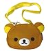 癒し系☆リラックマ《Rilakkuma》☆フェイス型フェルトポーチ/ネックストラップ付
