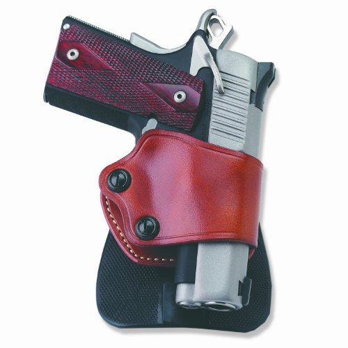 Galco Yaqui Paddle Holster for 1911 3-Inch-5-Inch Colt, Kimber, Para, Springfield, Kahr, Walther P22 (Black, Left-hand)