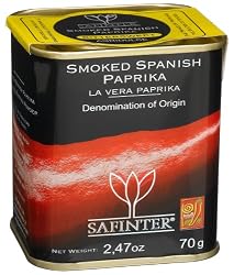 Safinter Smoked Spanish Paprika Bittersweet, 2.47-Ounce Tins (Pack of 4)