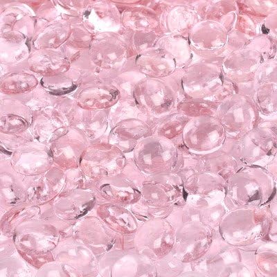 5 lbs of Glass Gems in Petal Pink