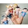 SODIAL- 6 Pc Soft Plush My family Finger Puppet Set Includes Grandma Granddad Sister Brother Mom Dad
